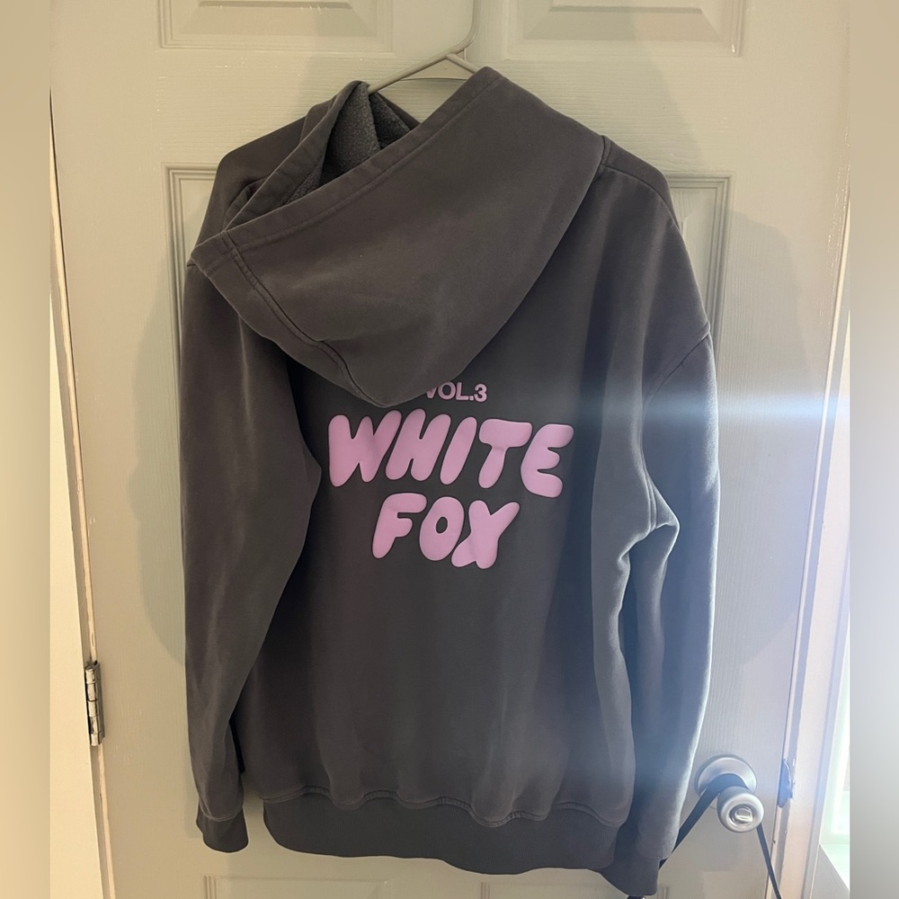 white fox hoodie